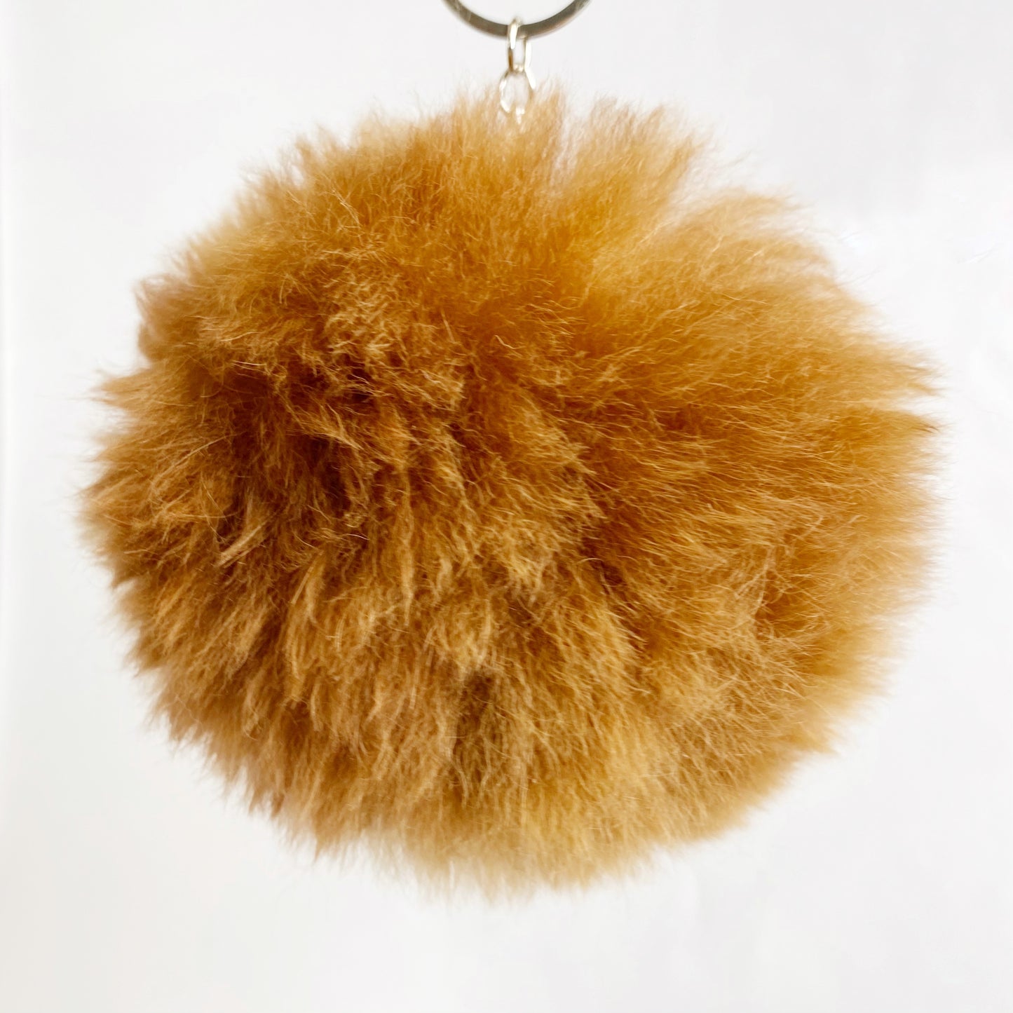 Pom Pom Alpaca Stuffed Keychain — Handmade