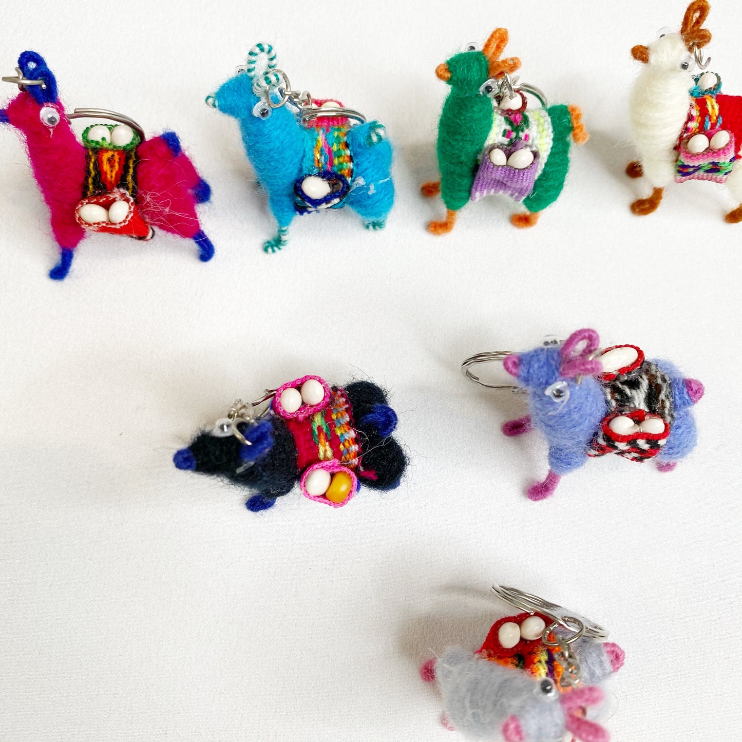 Mini Alpaca Keychain — Handmade