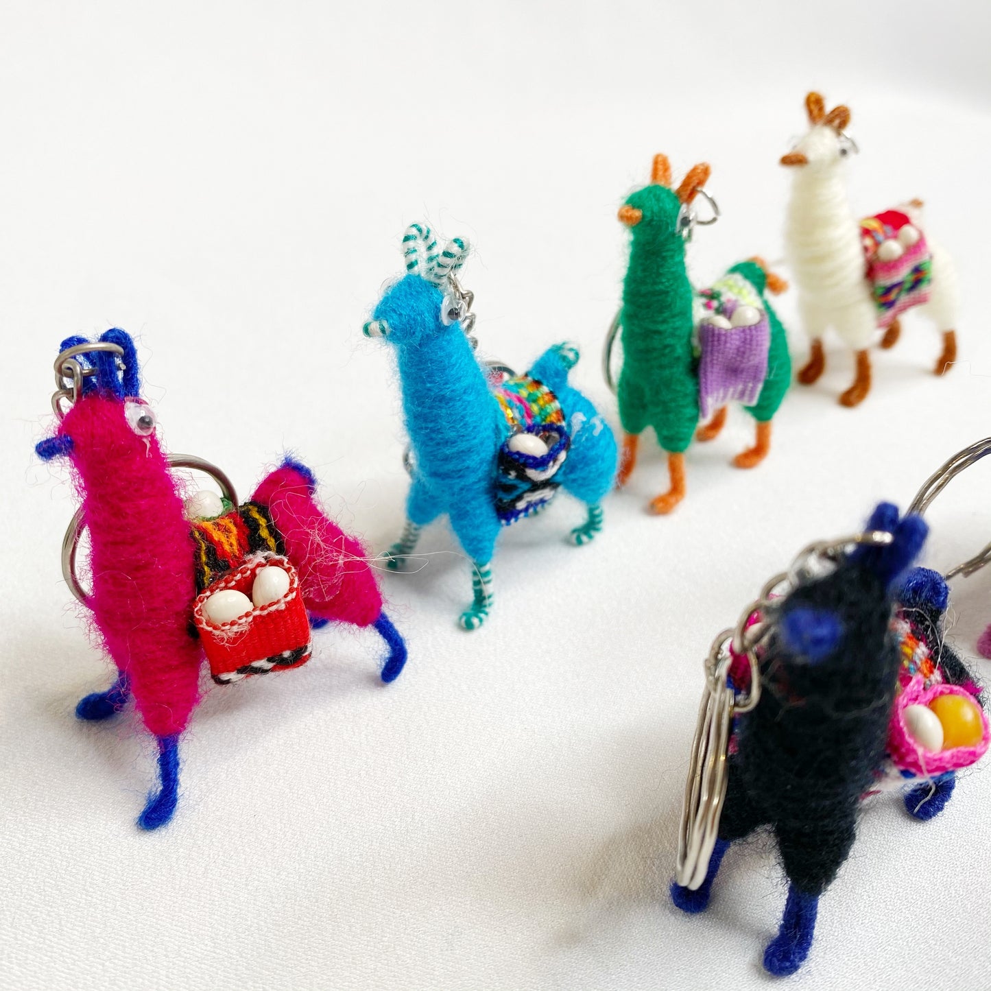 Mini Alpaca Keychain — Handmade