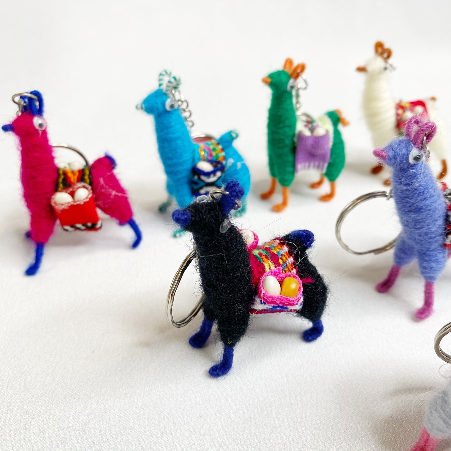 Mini Alpaca Keychain — Handmade