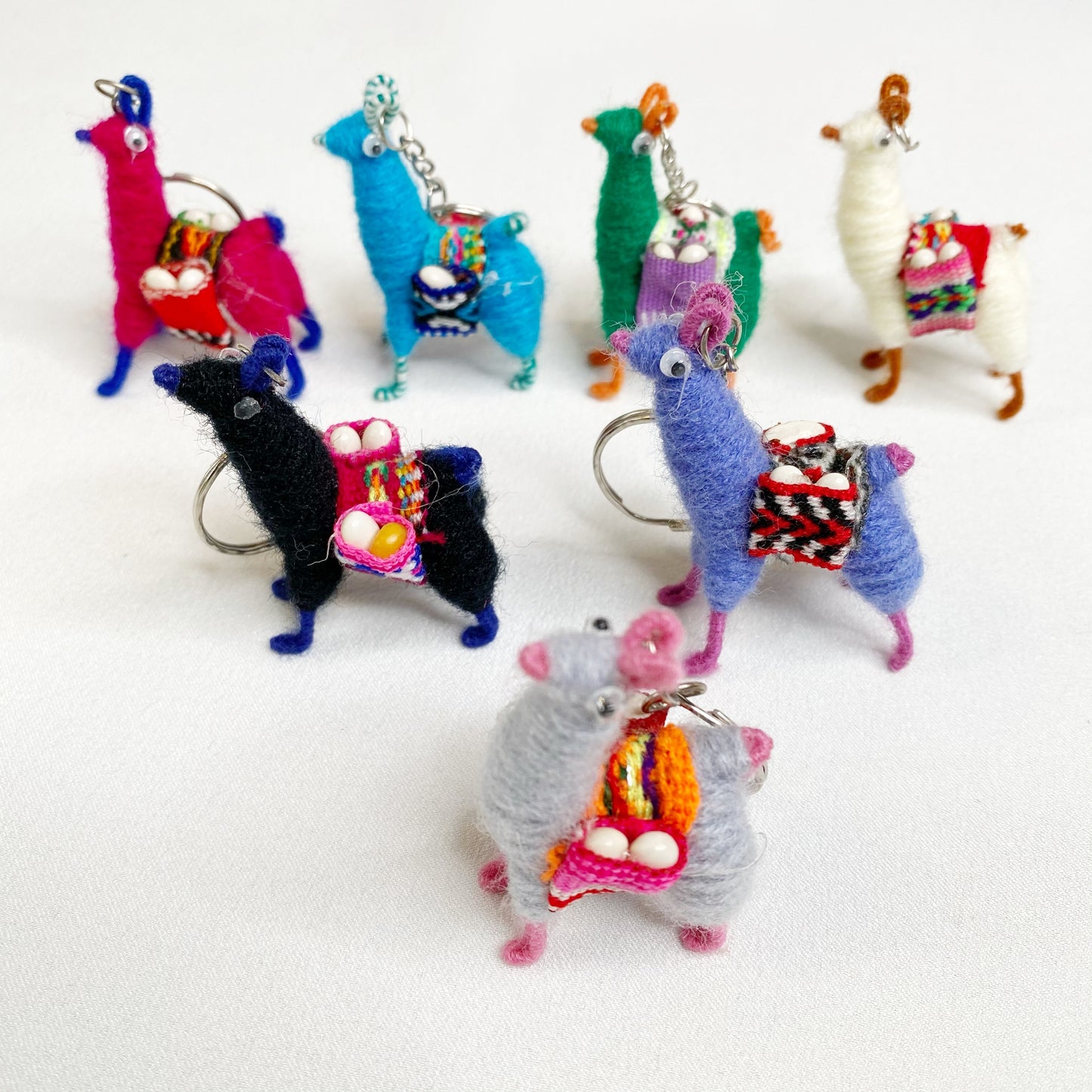 Mini Alpaca Keychain — Handmade