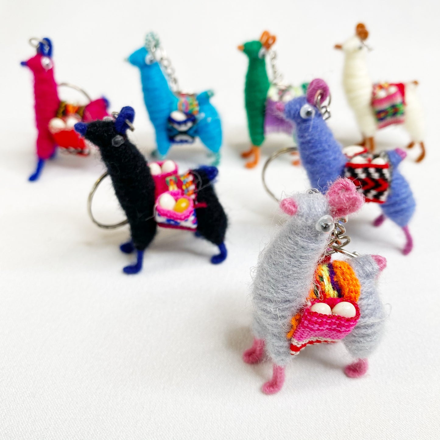 Mini Alpaca Keychain — Handmade